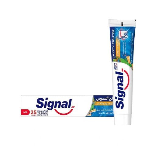 معجون أسنان سيجنال مكافح التسوس بالمسواك والأعشاب...