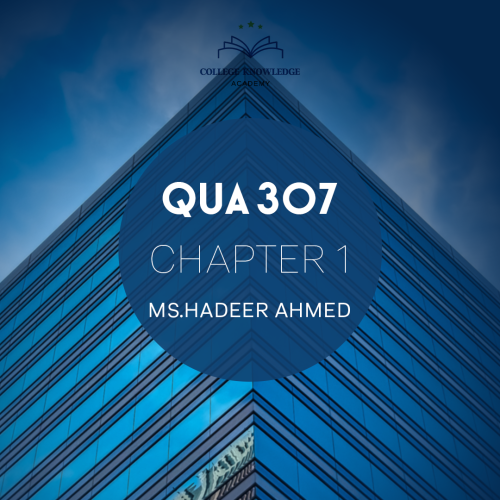 QUA 307 | Chapter 1