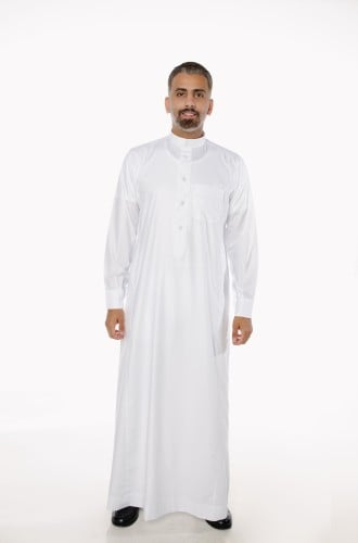 ثوب إزاري أبيض كبك رجال