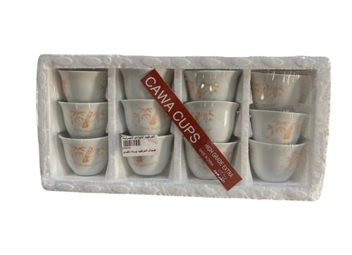 فناجيل قهوة نقشه ذهبي ماركة الفرهود