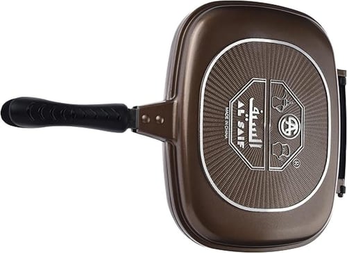 مقلاة شواء نيو لايف من السيف مزدوجة مقاس 42سم ( مت...