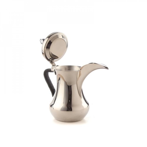 دلة العساف الأصلي استيل مقبض اسود مقاس 40