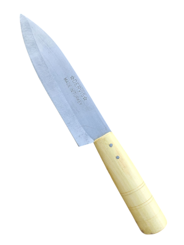 سكين تركي بمقبض خشبي ( متعدد المقاسات )