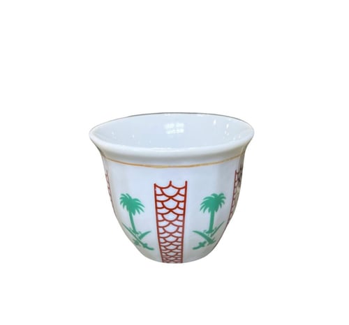 طقم فناجيل شعبي كبير قهوة 12 حبة