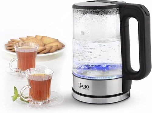 غلاية كهربائية من جانو بسعة 1.7 لتر، زجاج، E03219