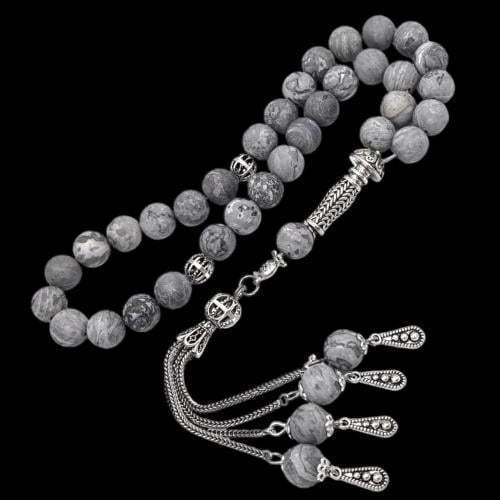 سبحة فاخرة بحجر الأونكس– تصميم أنيق وفريد