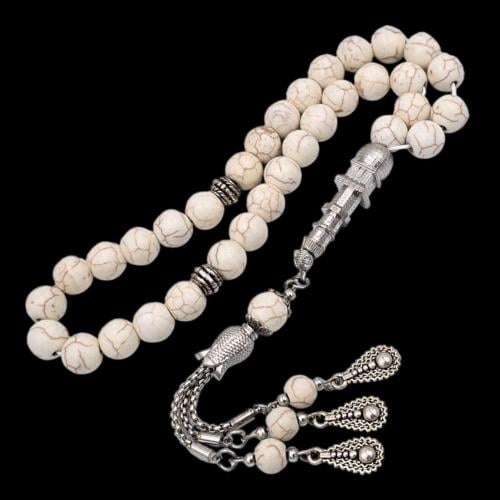 سبحة فاخرة بحجر الأونكس– تصميم أنيق وفريد