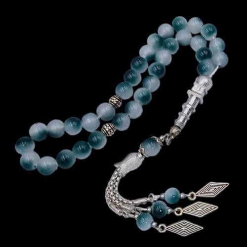 سبحة فاخرة بحجر العقيق– تصميم أنيق وفريد