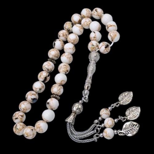 سبحة فاخرة بحجر العقيق– تصميم أنيق وفريد