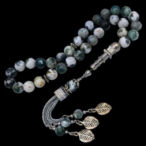 سبحة فاخرة بحجر الأونكس– تصميم أنيق وفريد