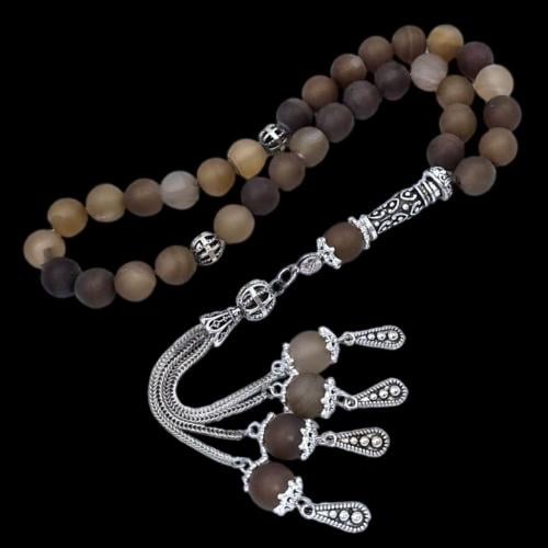 سبحة فاخرة بحجر الأونكس– تصميم أنيق وفريد