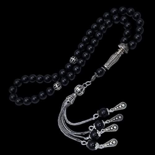 سبحة فاخرة بحجر العقيق– تصميم أنيق وفريد