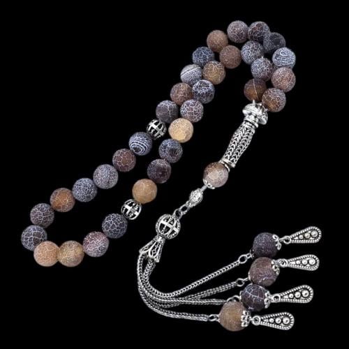 سبحة فاخرة بحجر الأونكس– تصميم أنيق وفريد