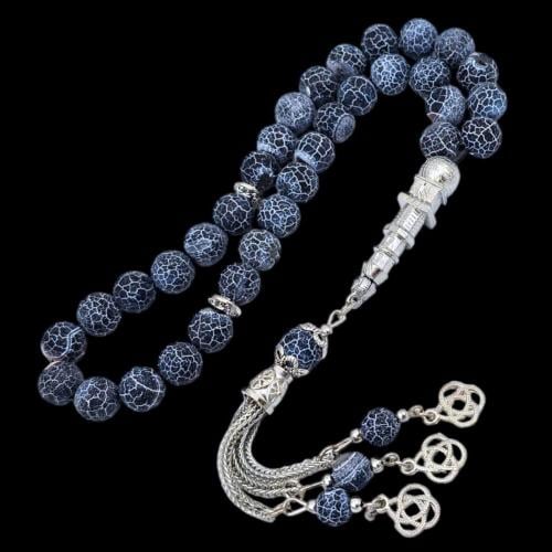 سبحة فاخرة بحجر الأونكس– تصميم أنيق وفريد