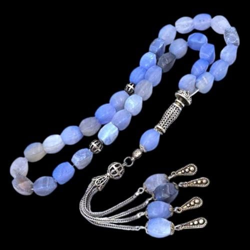 سبحة فاخرة بحجر العقيق– تصميم أنيق وفريد