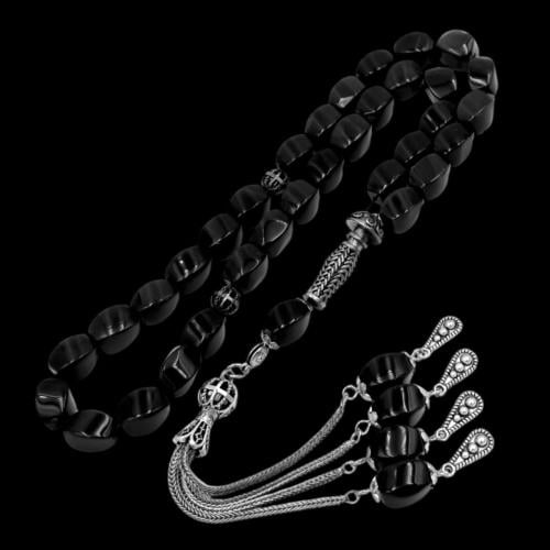 سبحة فاخرة بحجر العقيق– تصميم أنيق وفريد