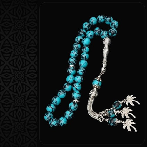 سبحة فاخرة من أحجار كريمة