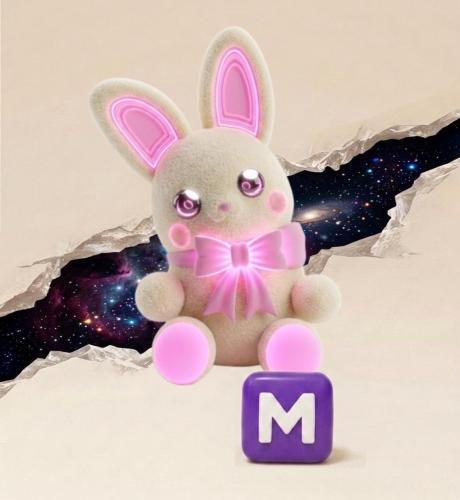 White choccybunny M - أرنب الشوكولاتة الأبيض ادوبت...