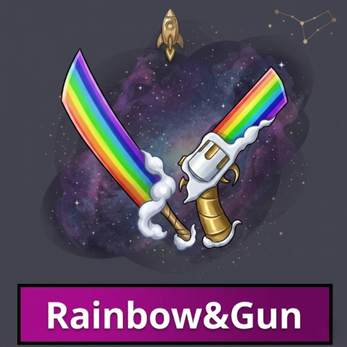 Rainbow&Gun - طقم قوس قزح