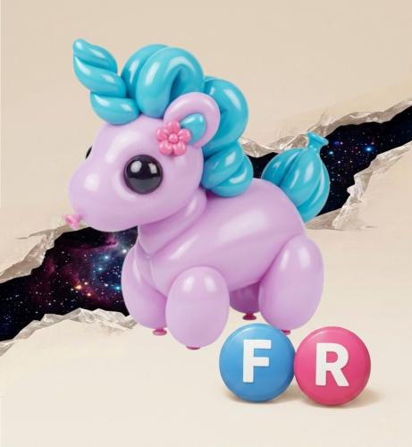 Balloon Unicorn FR - يوني كورن بالون نو بوشن ادوبت...