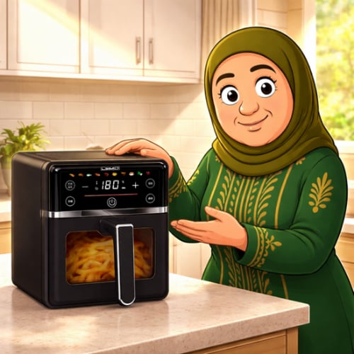 قلاية هوائية 1600 واط سعة 6.5 لتر من LISIMO