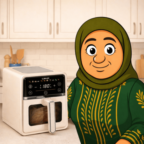 قلاية هوائية 1600 واط سعة 6.5 لتر من LISIMO