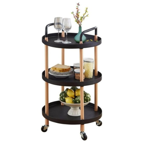 طاولة ضيافة 3 أدوار أسود