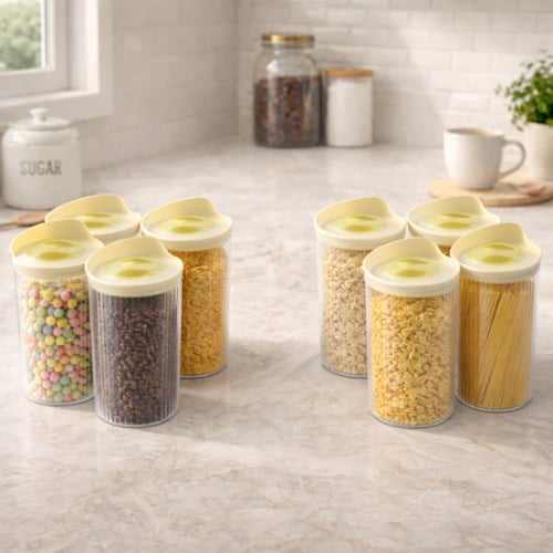 8 برطمانات كبيرة وفاخرة سعة 1800 ملتر