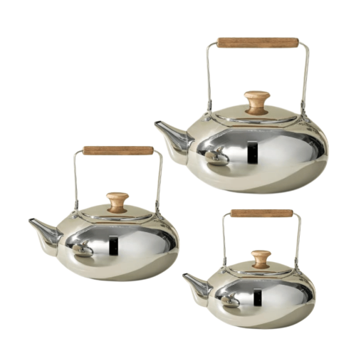 طقم 3 أباريق شاي ستانلس ستيل من Ipasa رقم 0218117