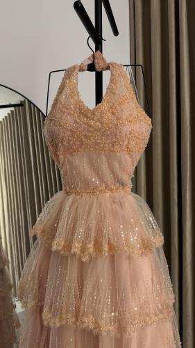 Tulle dress with layers