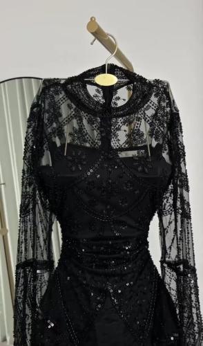 Lace embroidered dress