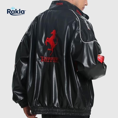 جاكيت فيراري جلد