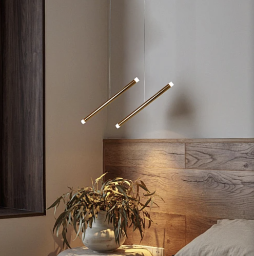 نجف مودرن ذهبي لون الانارة اصفر 5 واط مفرد