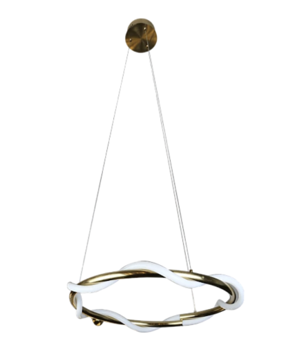 نجف مودرن زيتي لون الانارة اصفر 30 واط قطر 60 سم