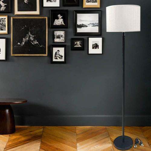 اباجورة طويلة استيل اسود