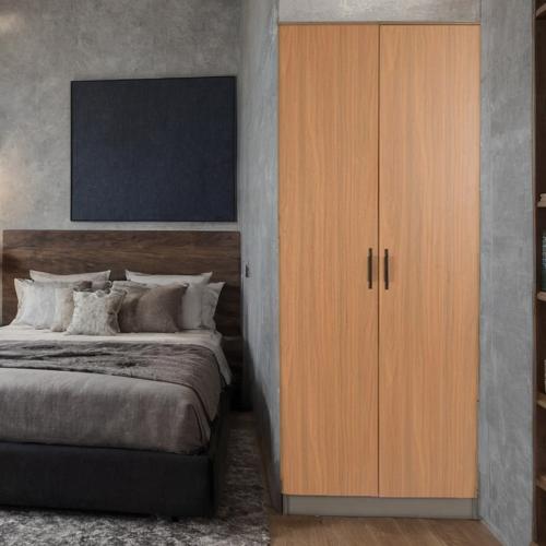 دولاب ملابس خشب 2 باب مقاس 80*54*200 سم