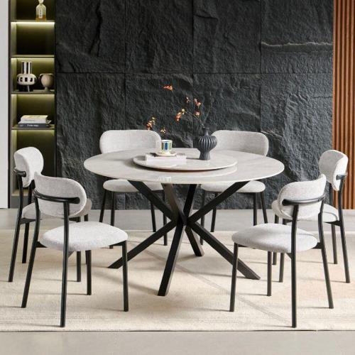 طاوله طعام6 كراسي سيراميك مقاس 135 سم