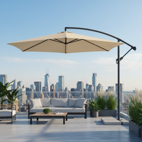 مظلة حديقة مقاس 270*27سم دائرية الشكل