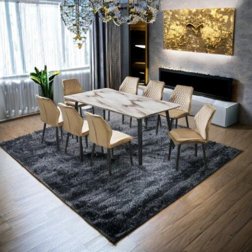 طاولة طعام خشب 8 كرسي