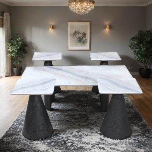 طقم طاولات شاي رخام 5 قطع