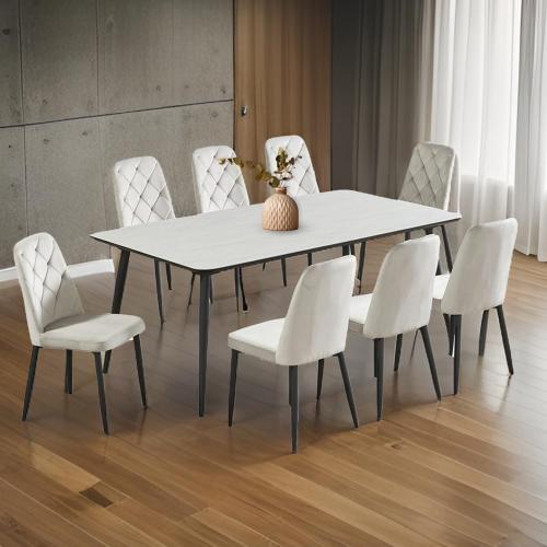 طاولة طعام سيراميك 8 كرسي