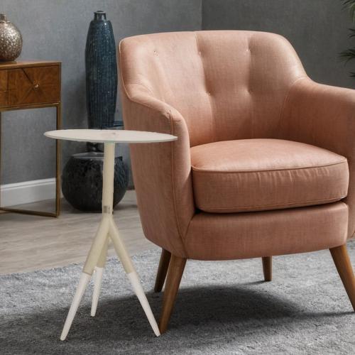 طاولة خدمة زجاج مفرد مقاس 33*49 سم