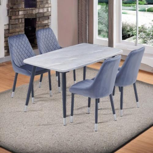 طاولة طعام رخام 4 كرسي