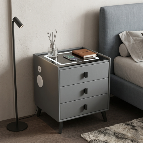 Smart bedside table with wireless charger, Type-C,...