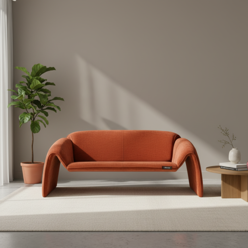 كنب استرخاء ثنائي (لوف سيت) بتصميم "مينيماليست" ان...