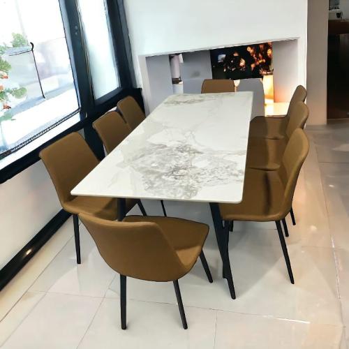 طاولات طعام سيراميك 8 كراسي