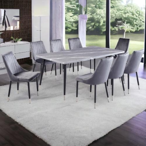 طاولة طعام رخام 8 كرسي