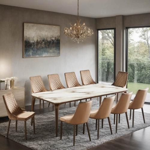 طاولة طعام بديل الرخام 10 كراسي مقاس 100*220 سم