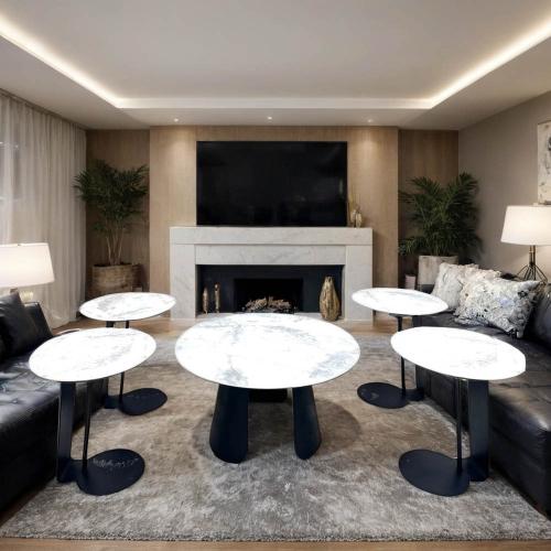 طقم طاولات شاي سيراميك 5 قطع