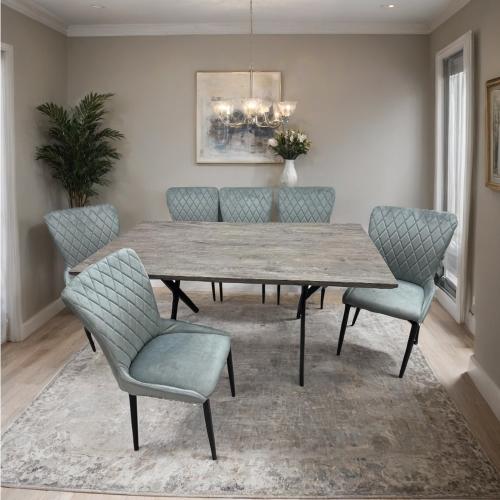 طاولة طعام خشب 6 كراسي